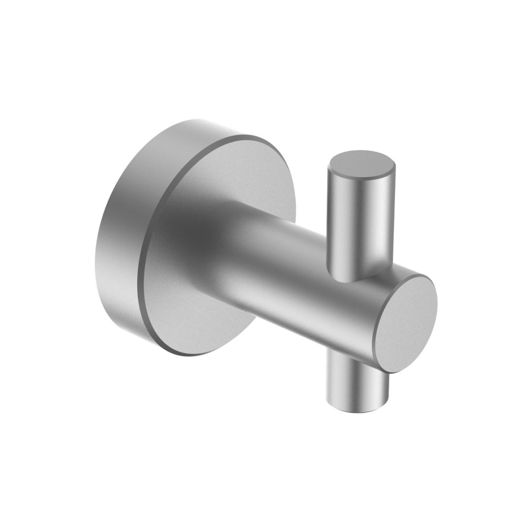 Round Base Wall Hanging Hook - Gun Grey Hook, 2 Pack, For Entry Shoe Cabinet, Wardrobe Bathroom Bedroom Furniture Hardware