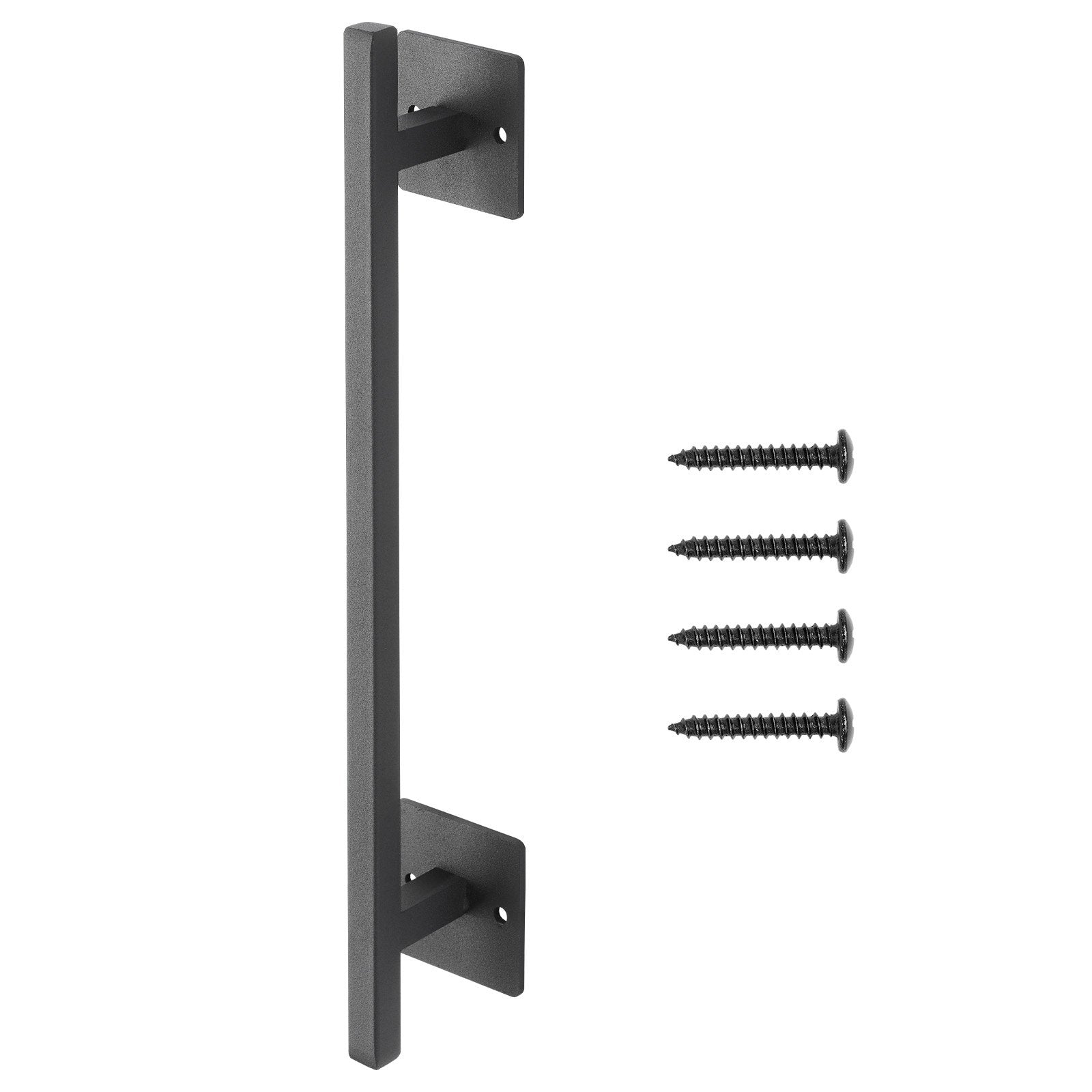 Barn Door Handle 12.6 In Rustic Heavy Duty Carbon Steel Garden Gate Pull Handle