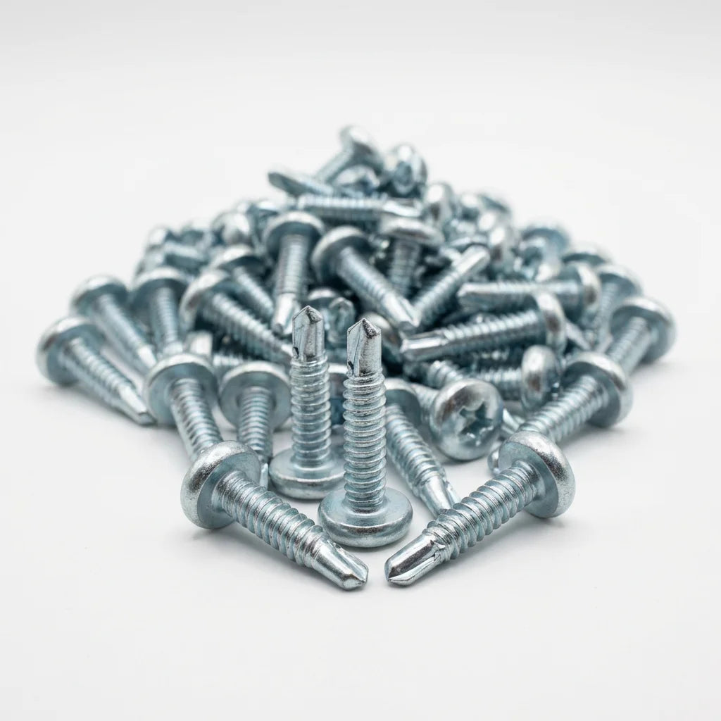 Bevvify Zinc Self-Drilling Drywall Anchor 75lb with screws 50pcs