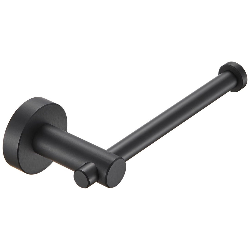 Toilet Paper Holder Matte Black Thicken Space Aluminum Toilet Roll Holder For Bathroom, Kitchen, Washroom Wall Mount