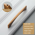 Simple Cabinet Wardrobe Door Drawer Yellow Bronze Handle